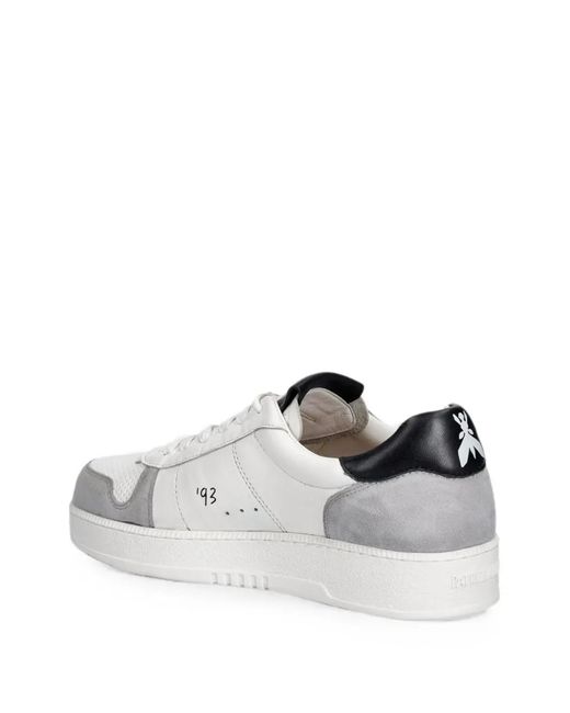 Patrizia Pepe White Perforated Panel Sneakers