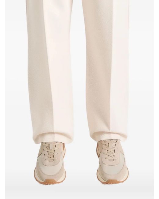 Manière De Voir Natural Monaco Suede And Nylon Runner Sneakers for men