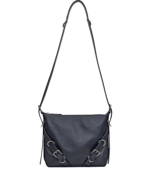 Givenchy Black Voyou Buckle-Detail Shoulder Bag for men