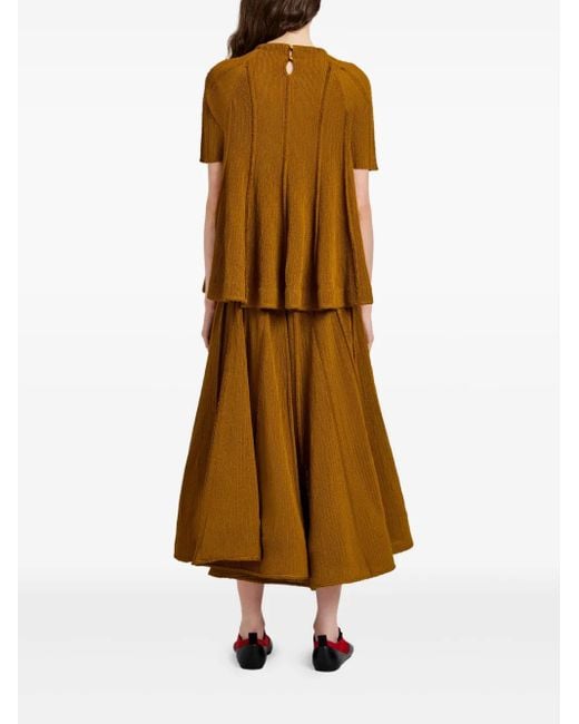 Proenza Schouler Brown Tavia Midi Skirt