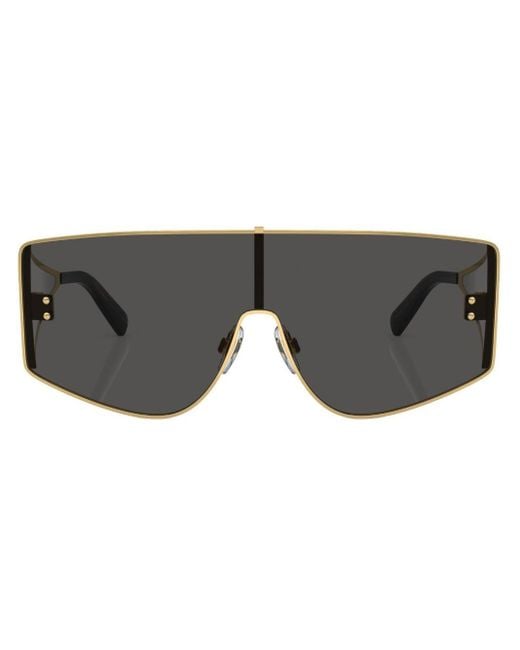 Dolce & Gabbana Gray Dna Mask-frame Sunglasses for men