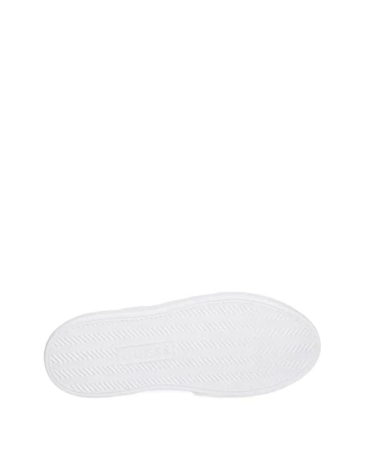 Guess White Ameria platform sneaker