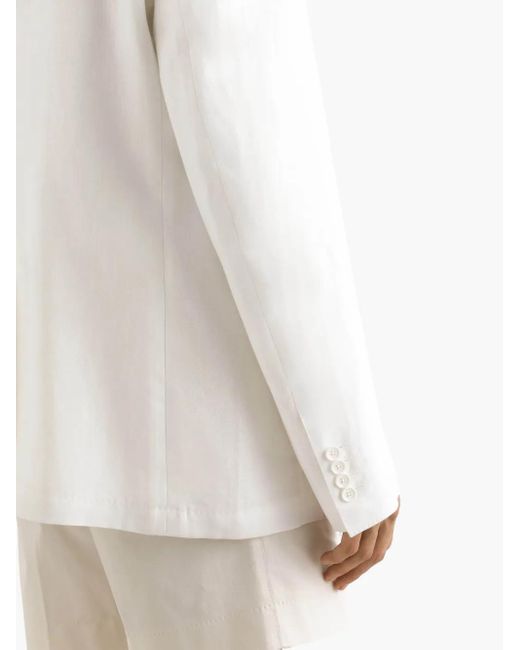 Dolce & Gabbana Blazer Met Enkele Rij Knopen in het White voor heren