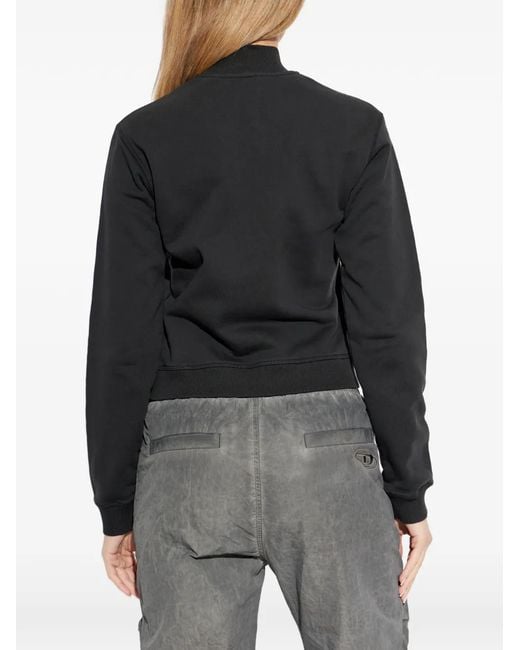 DIESEL Black Zip-Up Bomber Jacket