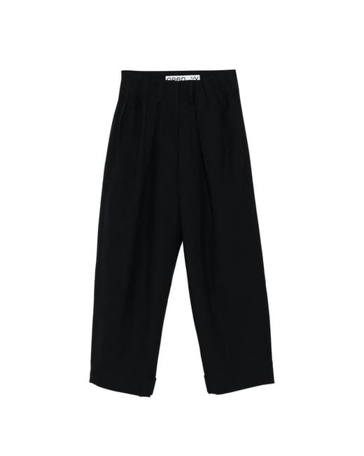 OPEN YY White Gathered Trousers