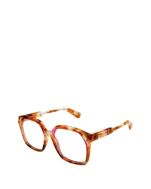 Chloé Brown Square-Frame Glasses