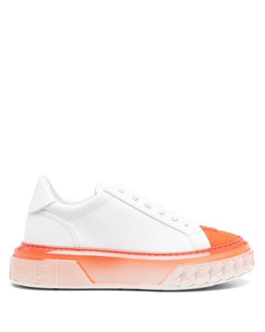 Casadei Pink Off Road Faded-effect Sneakers