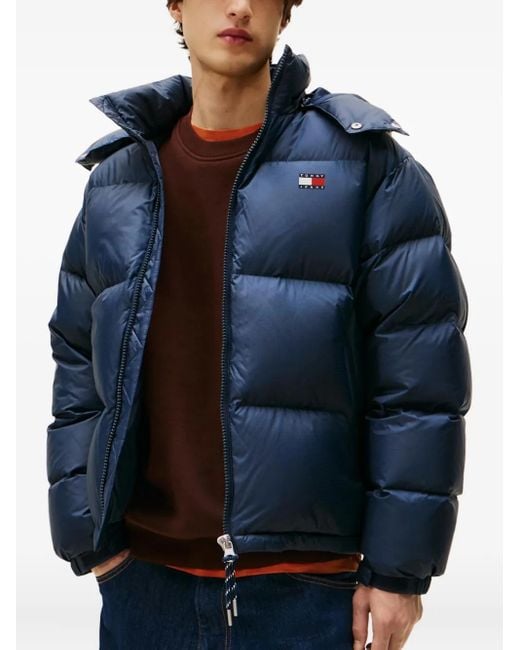 Tommy Hilfiger Blue Hooded Puffer Jacket for men