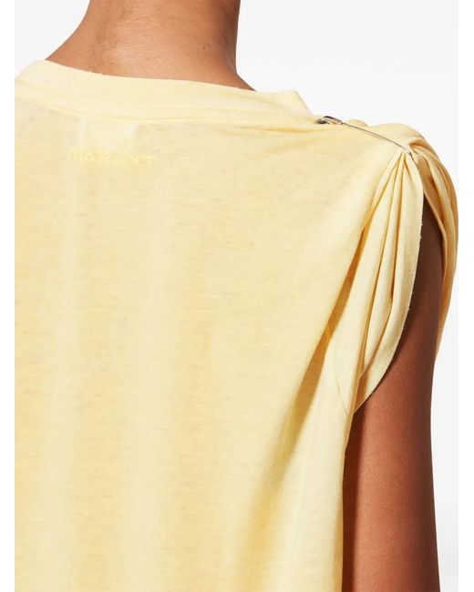 Isabel Marant Yellow T-Shirt Donna