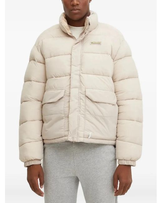 Columbia White Quilted Reversible Padded Jacket