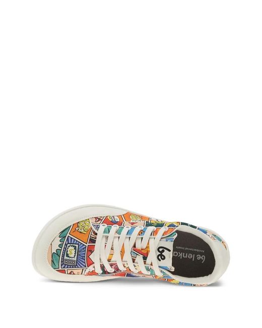 Be Lenka White Rebound Comic-Book Print Sneakers