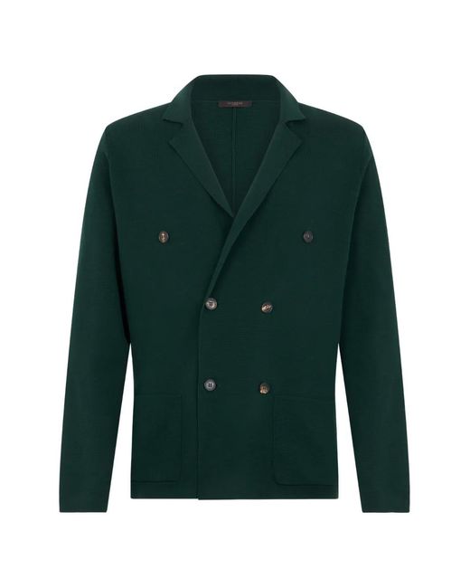 Slowear Green Double-Breasted Jacket for men