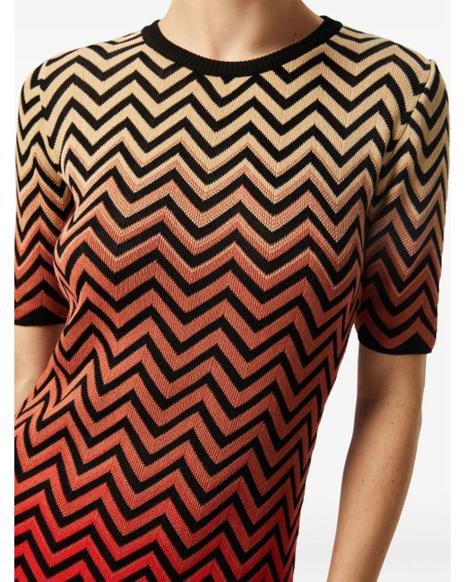 Missoni ジグザグパターン ドレス Red