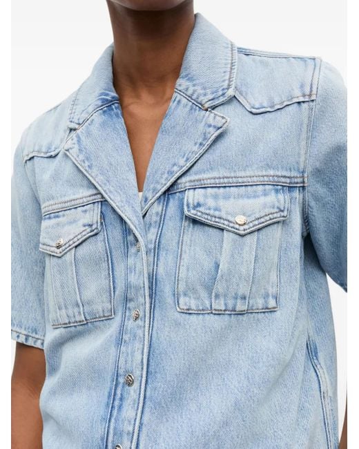 Ganni Blue Denim Shirt