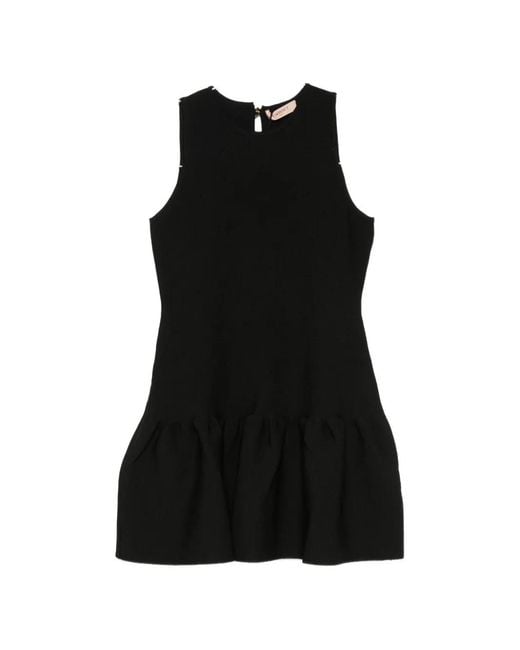 Twinset Black Sleeveless Mini Dress