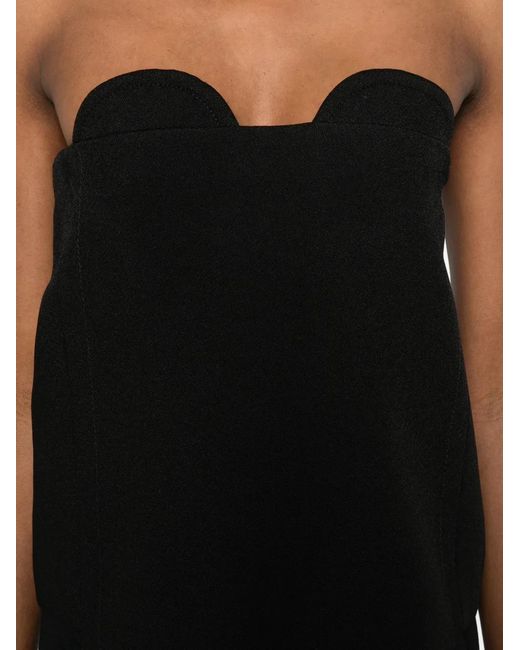 N°21 Black Bandeau-Style Top