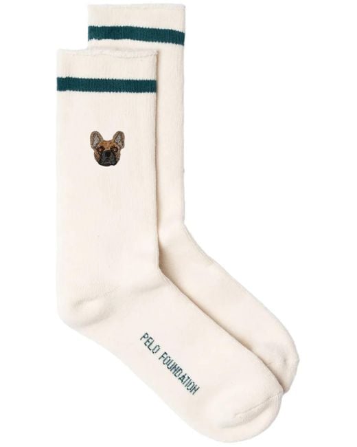 PELO FOUNDATION White Bouledogue Socks