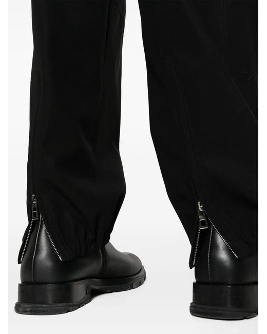 Loewe Black Tapered Gabardine Cargo Pants for men