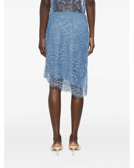 Sir Blue Leif Mesh Midi Skirt