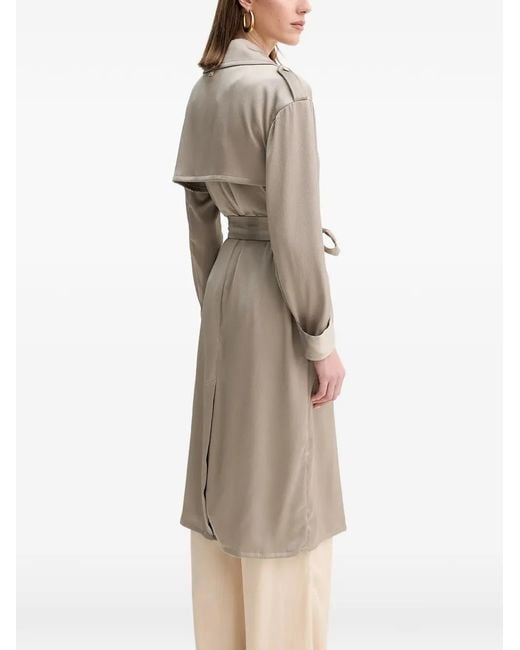 Marciano Natural Belted notched-lapels trench