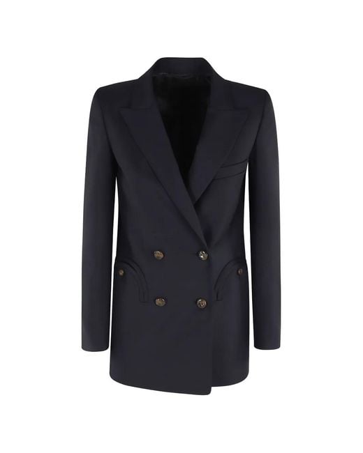 Blazé Milano Blue Double-Breasted Jacket