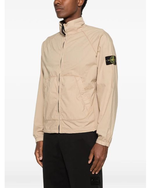 Stone Island Natural Logo-Patch Jacket for men