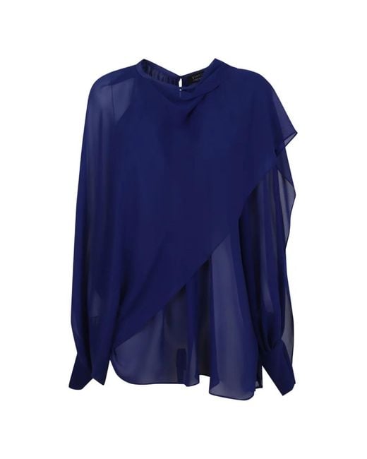 Gianluca Capannolo Blue Draped Top