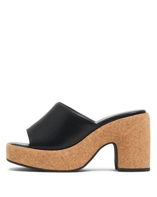 Bimba Y Lola Black 95Mm Leather Sandals