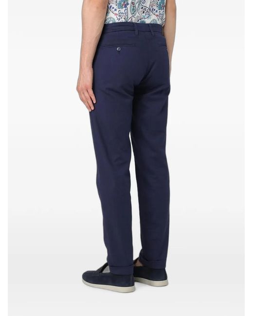 Re-hash Blue Logo-Patch Chino Trousers for men