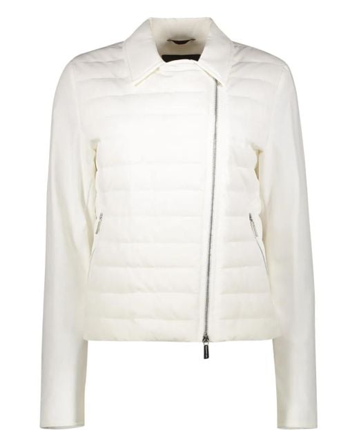 Moorer White Olivia Padded Jacket
