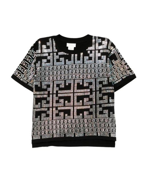 Camilla Klassiek T-Shirt in het Black