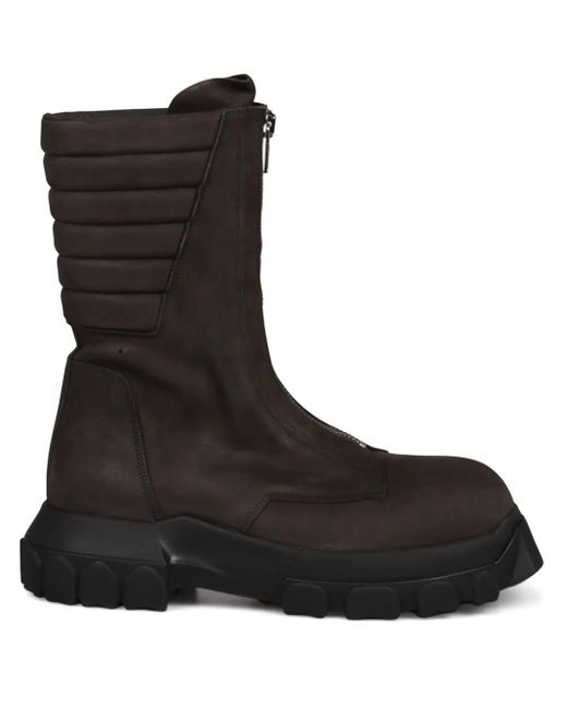 Rick Owens Moto Turbo Tractor Stiefel in Black für Herren