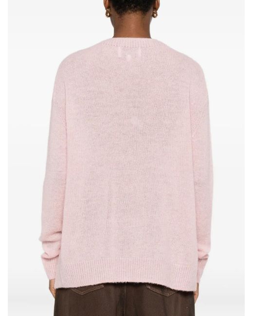 Bompard Pink Round-Neck Sweater