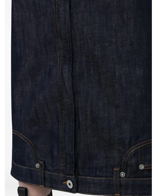 Jupe En Jean À Design Structuré Jean Paul Gaultier en coloris Blue