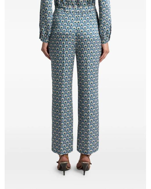 Etro Blue Polyester Pants