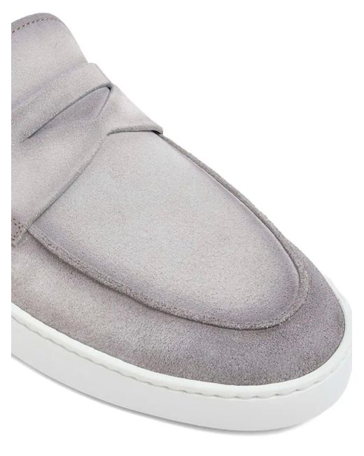 メンズ Magnanni Shoes スエード ペニーローファー White