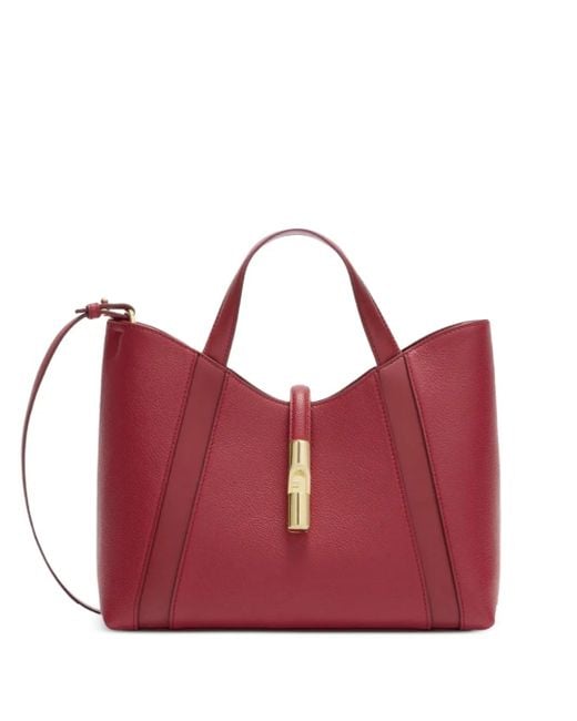 Borsa Tote Goccia Piccola di Furla in Red