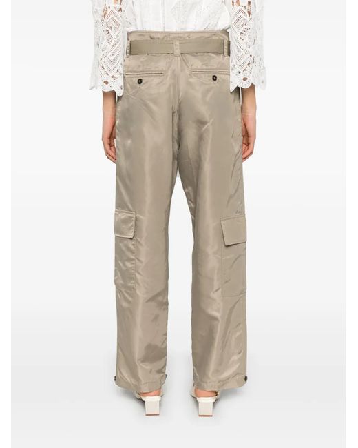 Pinko Natural Relaxed Fit Cargo Trousers
