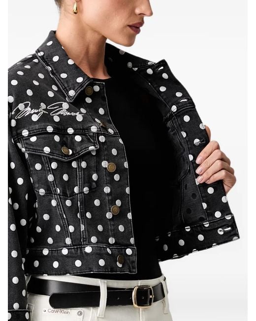 Guess Black Dot Cropped Jacket