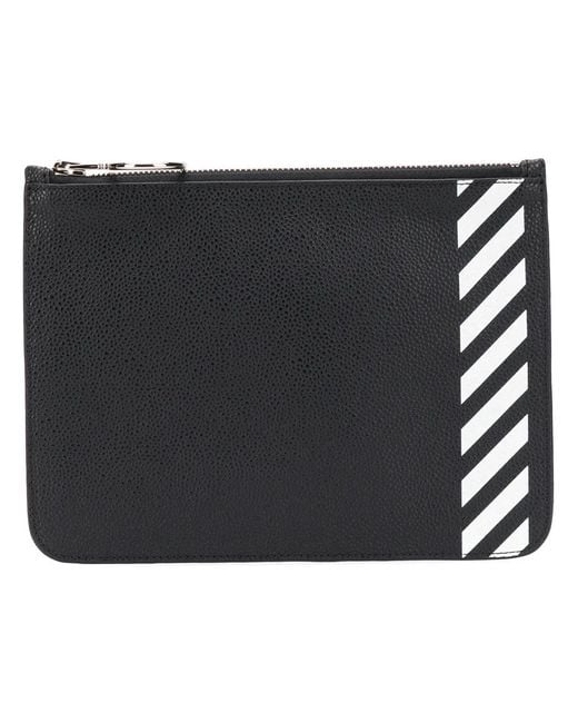 Off-White c/o Virgil Abloh Black Diagonal Stripe Purse for men