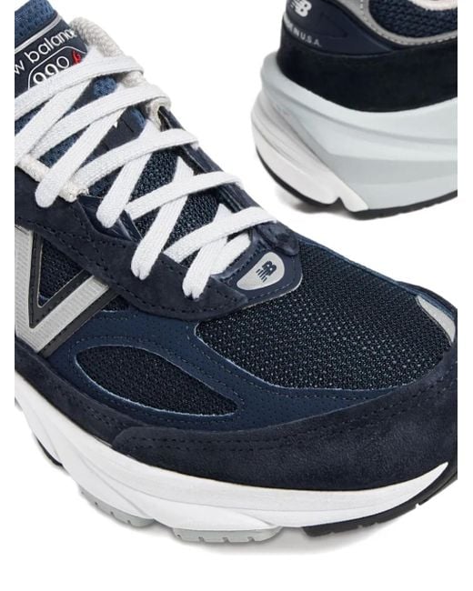 New Balance Blue Made In Usa 990v6 Sneakers - Women's - Pig Suede/rubber/fabric
