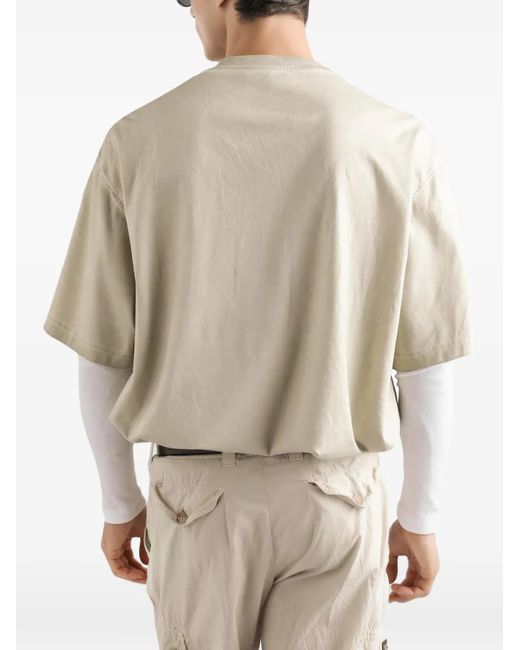 Dolce & Gabbana White Cotton T-Shirt for men