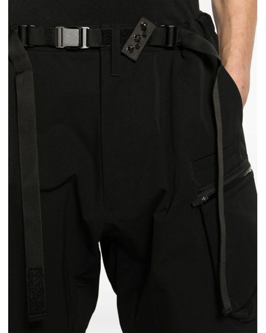 Acronym Black Low-rise Cargo Shorts for men