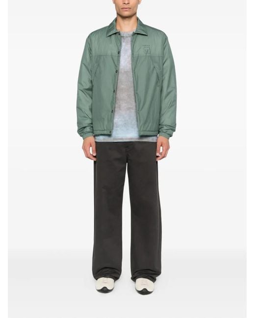 C P Company Green Panelled Buttoned Jacket for men