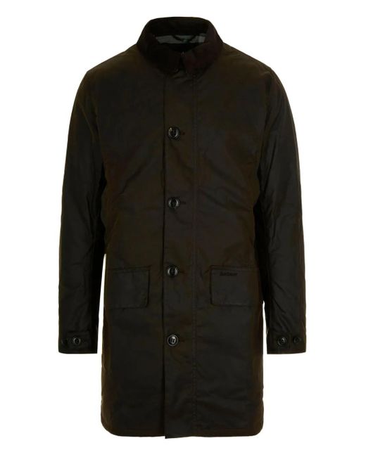Abrigo con botones Barbour de hombre de color Black