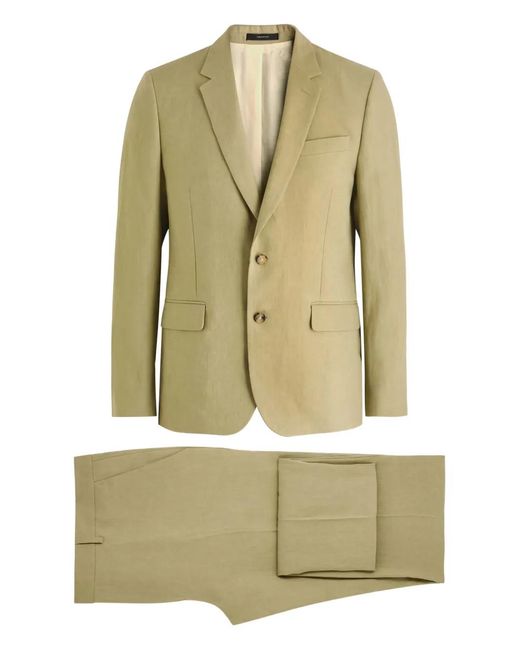 Paul Smith Green Button Linen Suit for men