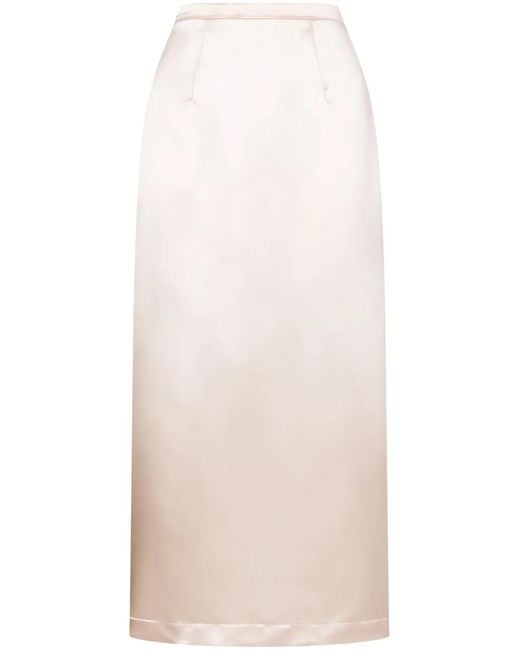 Philosophy Di Lorenzo Serafini Natural Straight-Cut Skirt