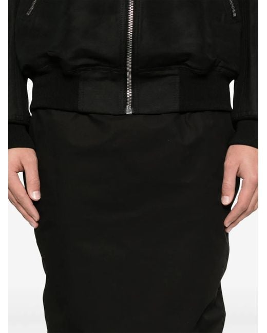 Rick Owens Black Pillar Maxi Skirt for men