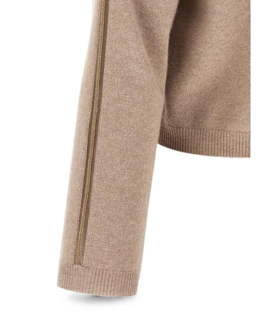 Fabiana Filippi Natural Filo Diamante V-Neck Cardigan