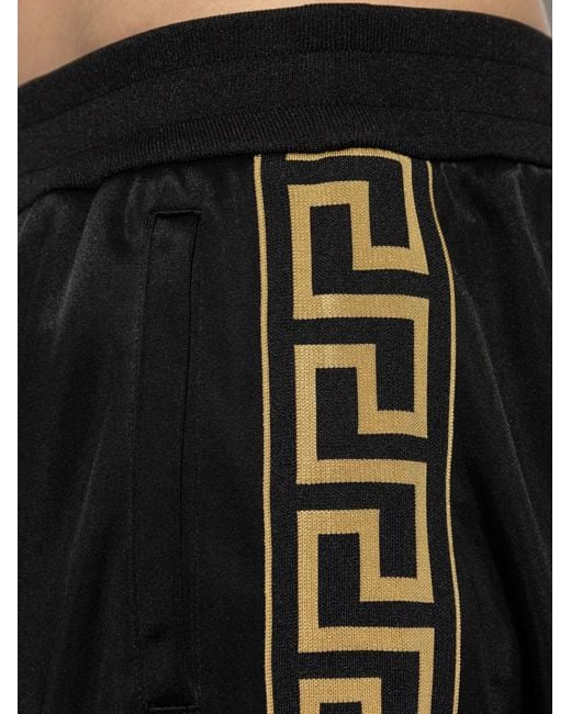 Pantaloni Sportivi Meander di Versace in Black da Uomo